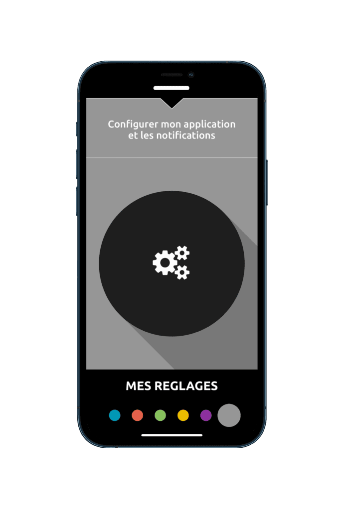 écran mes réglages application wizigo